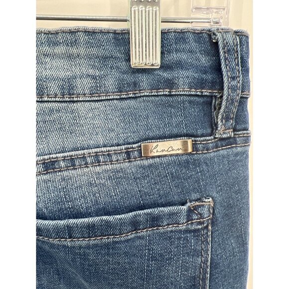 KanCan Midrise Supper Skinny Jeans Womens Size 9/28 NWT Medium Wash Whiskering - Picture 5 of 11